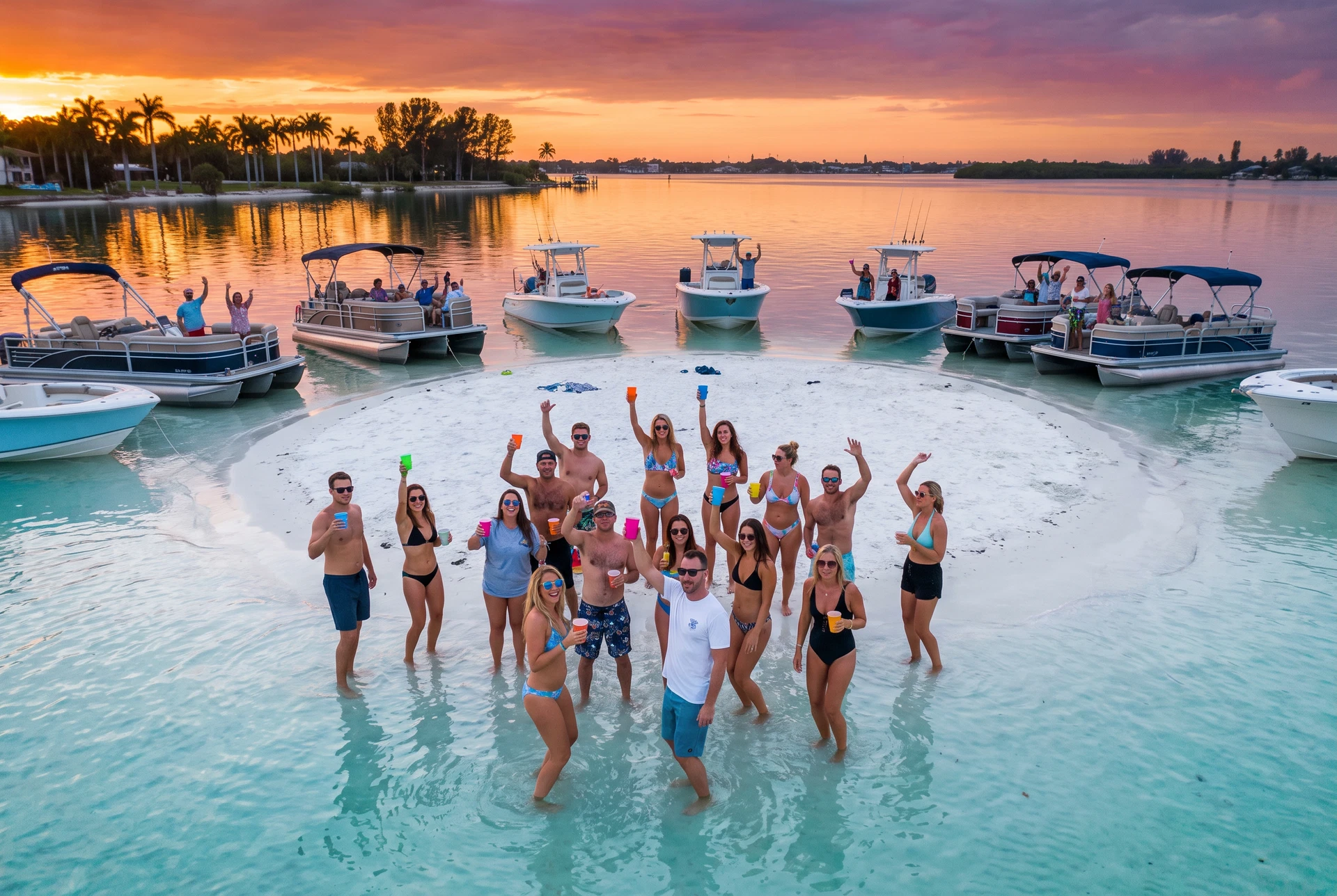 Sandbar Party on the Bay